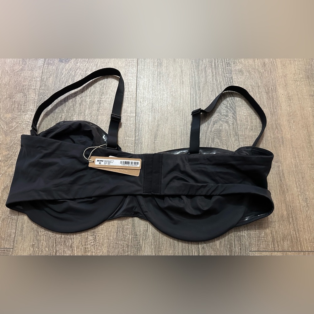 SKIMS Smoothing Intimates Strapless Bra Onyx 46DDD (F) CUSHIONED UNDERWIRE NWT - Picture 4 of 6